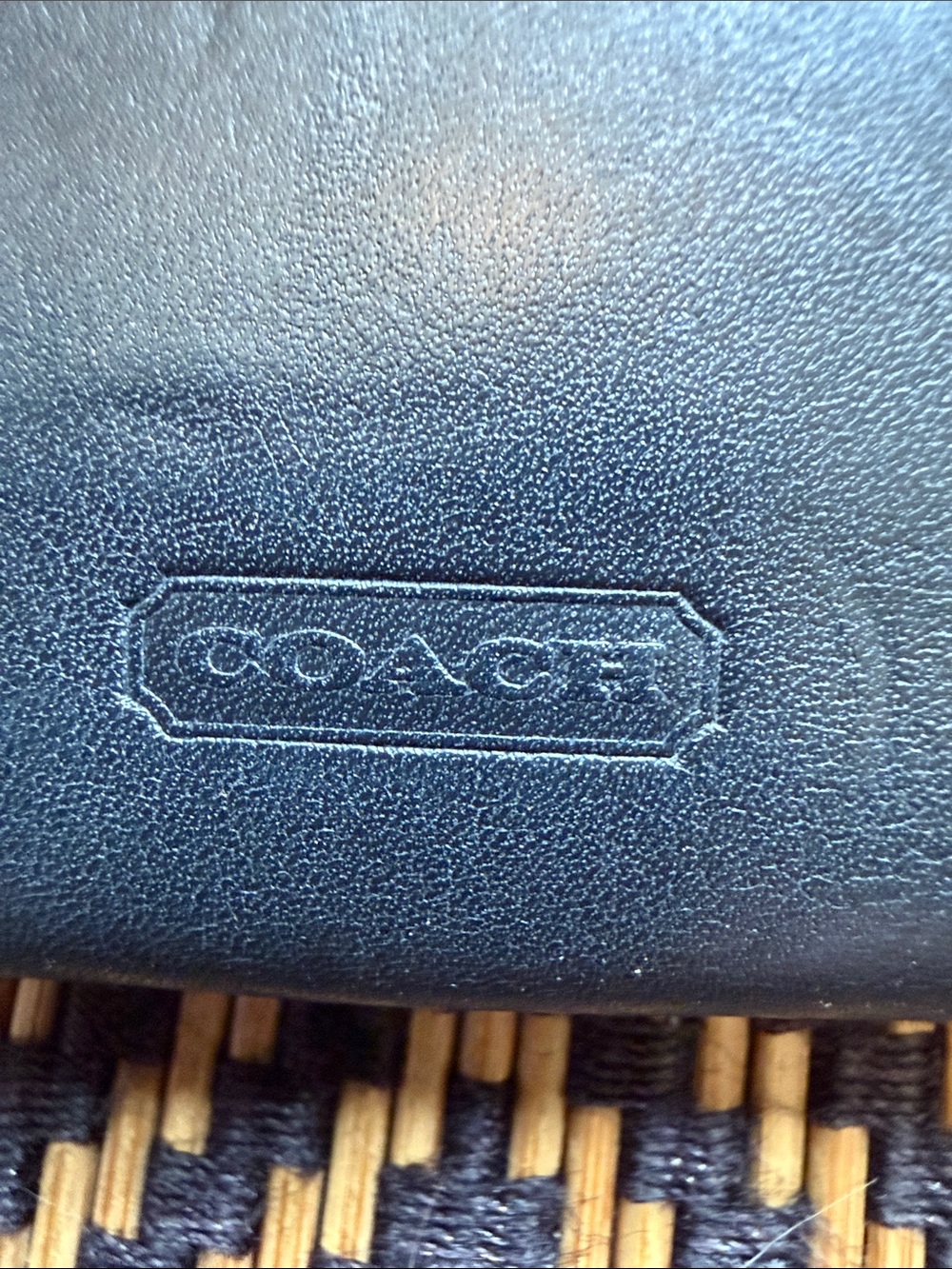 Vintage Coach blk and mahogany courier multi function case wallet keychain ITALY - Picture 4 of 13